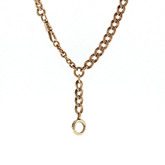 Antique Victorian Toggle Necklace 10k Yellow Gold