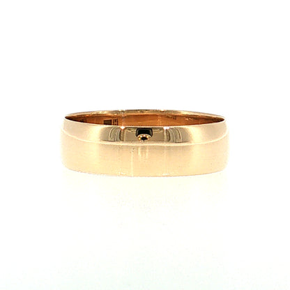 Antique Victorian Wedding Band 14k Yellow Gold