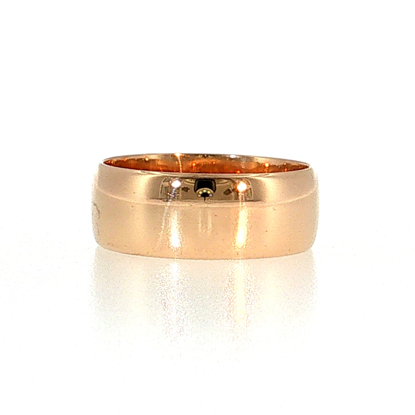 Antique Victorian Wedding Band 7mm 14k Rose Gold