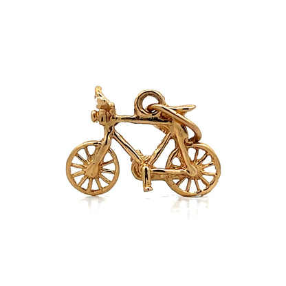 Bicycle Charm in 14k Yellow Gold