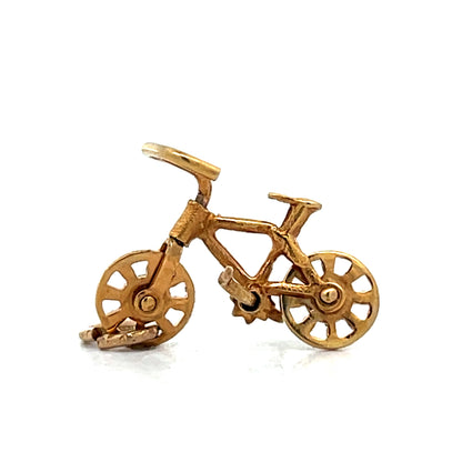 Bracelet Bicycle Charm in 14k Yellow Gold