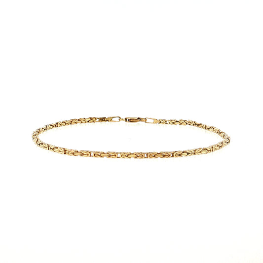 Byzantine Chain Bracelet 14k Yellow Gold