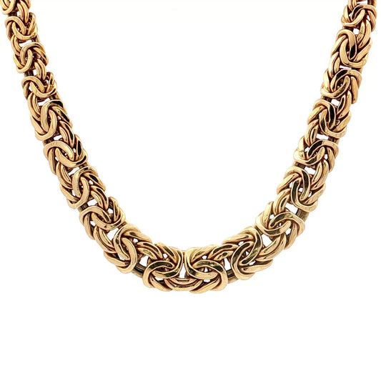 Byzantine Chain Necklace 14k Yellow Gold
