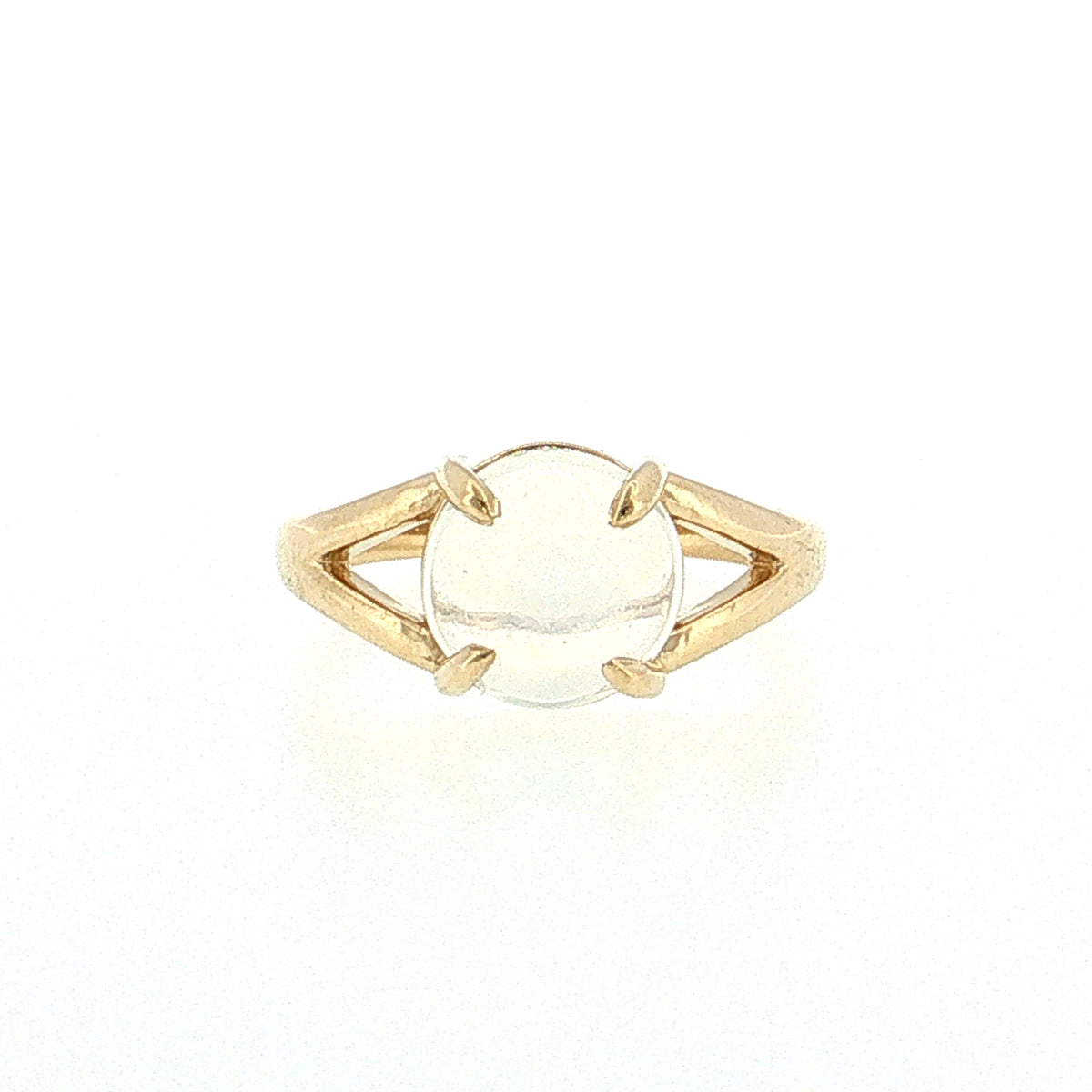 Cabochon Moonstone Cocktail Ring 14k Rose Gold
