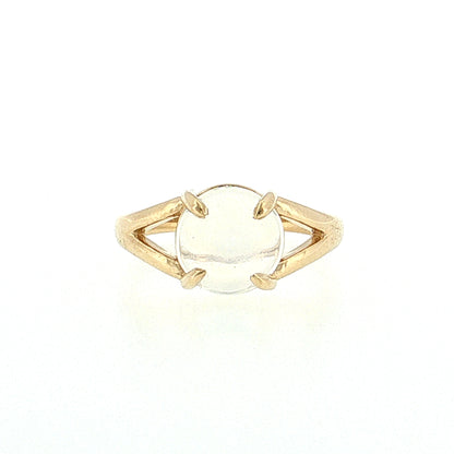 Cabochon Moonstone Cocktail Ring 14k Rose Gold