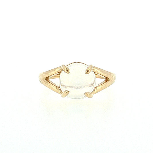 Cabochon Moonstone Cocktail Ring 14k Rose Gold