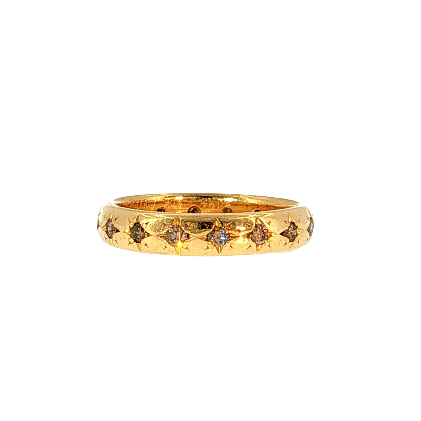 Caroline Ellen Eternity Wedding Band 20k Yellow Gold