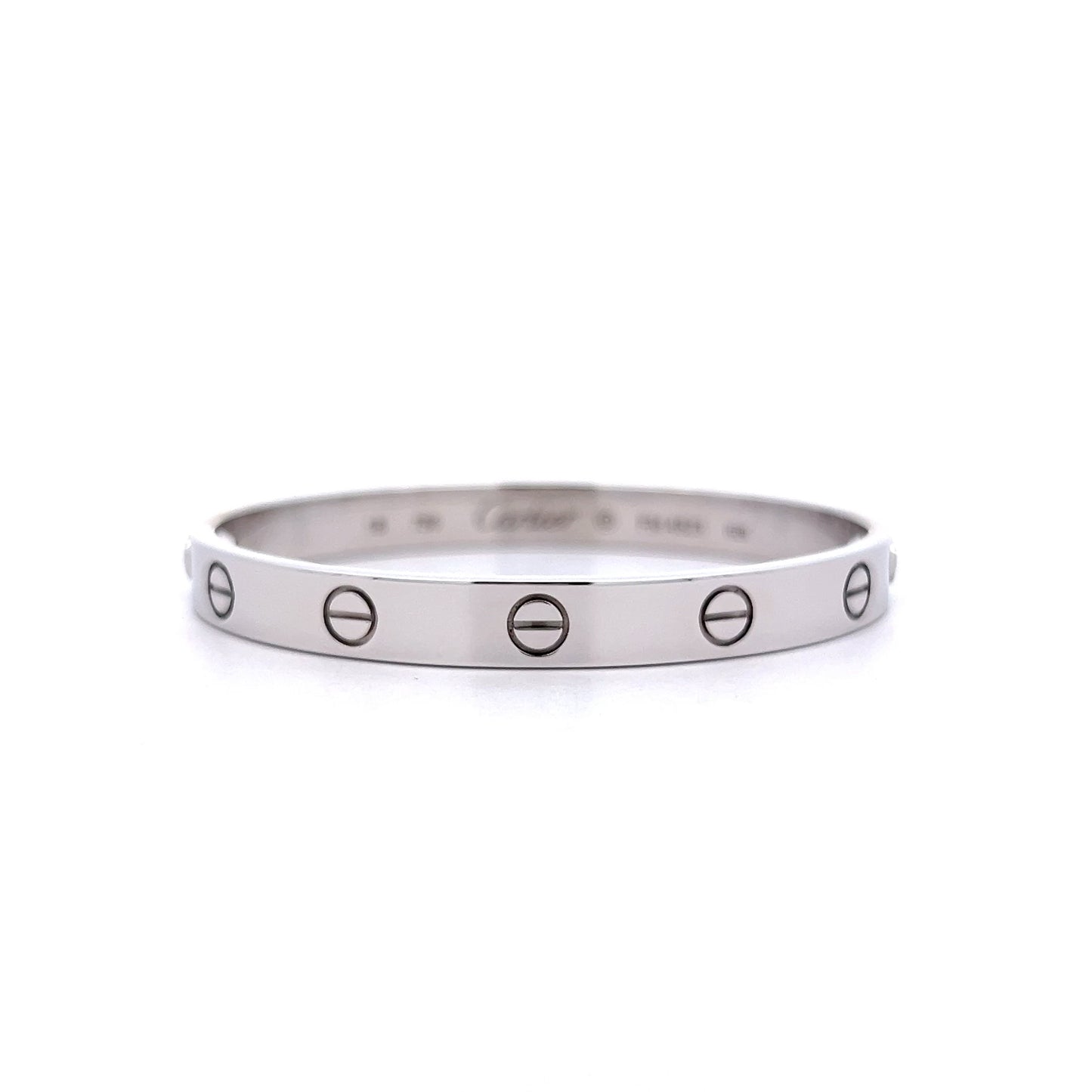 Cartier Love Bangle Bracelet 18k White Gold