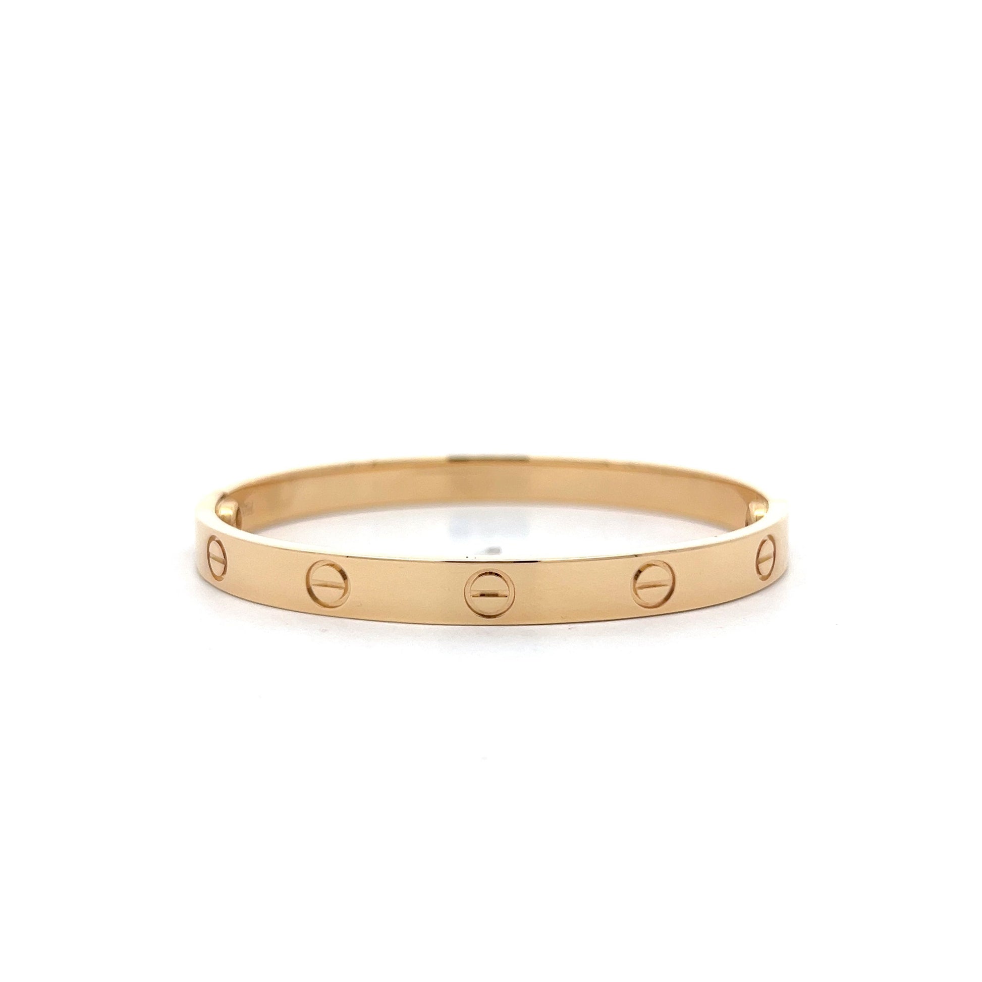 Cartier Love Bracelet Size 17 in 18k Yellow Gold – Filigree Jewelers