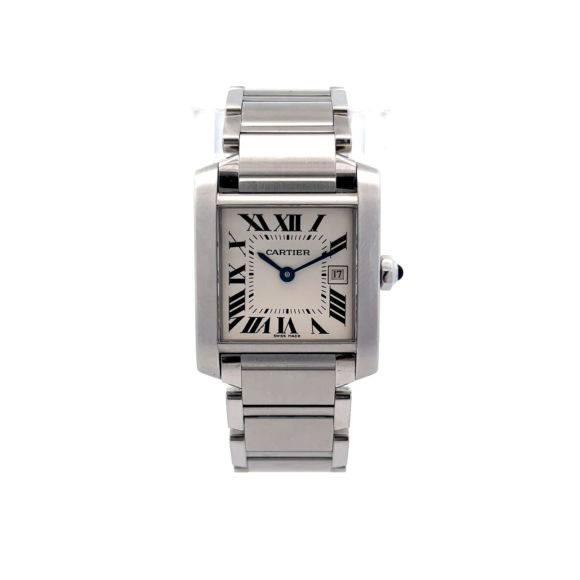 Cartier Tank Francaise Watch 2465 Stainless Steel
