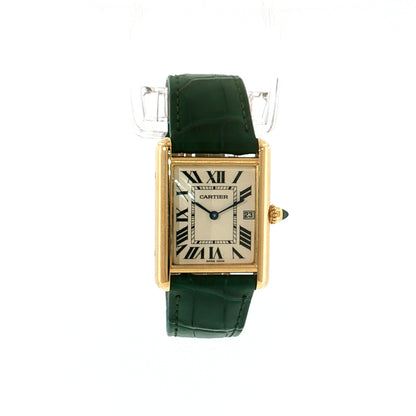 Cartier Tank Louis Watch 2441 18k Yellow Gold