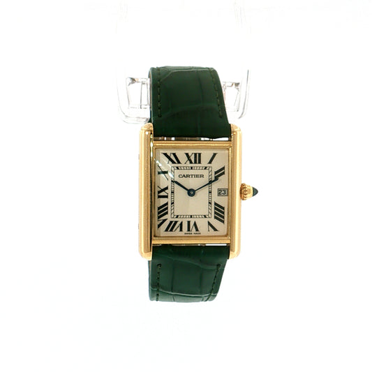 Cartier Tank Louis Watch 2441 18k Yellow Gold