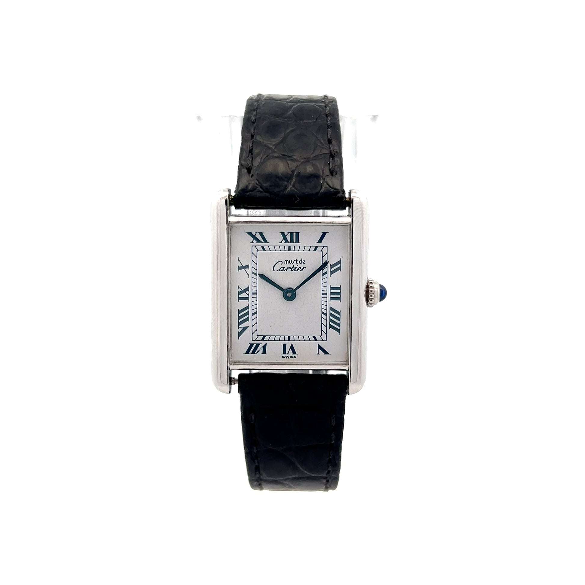 Cartier Tank Men's Watch Ref 0967 in Sterling Silver