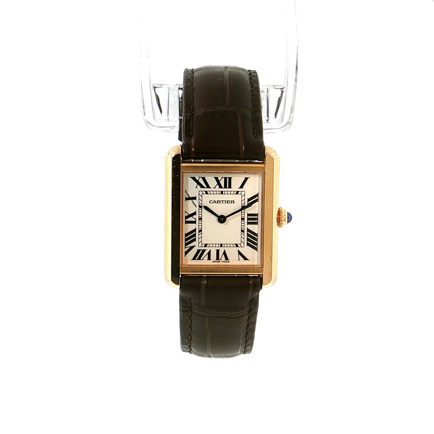 Cartier Tank Solo Medium 18k Gold & Steel
