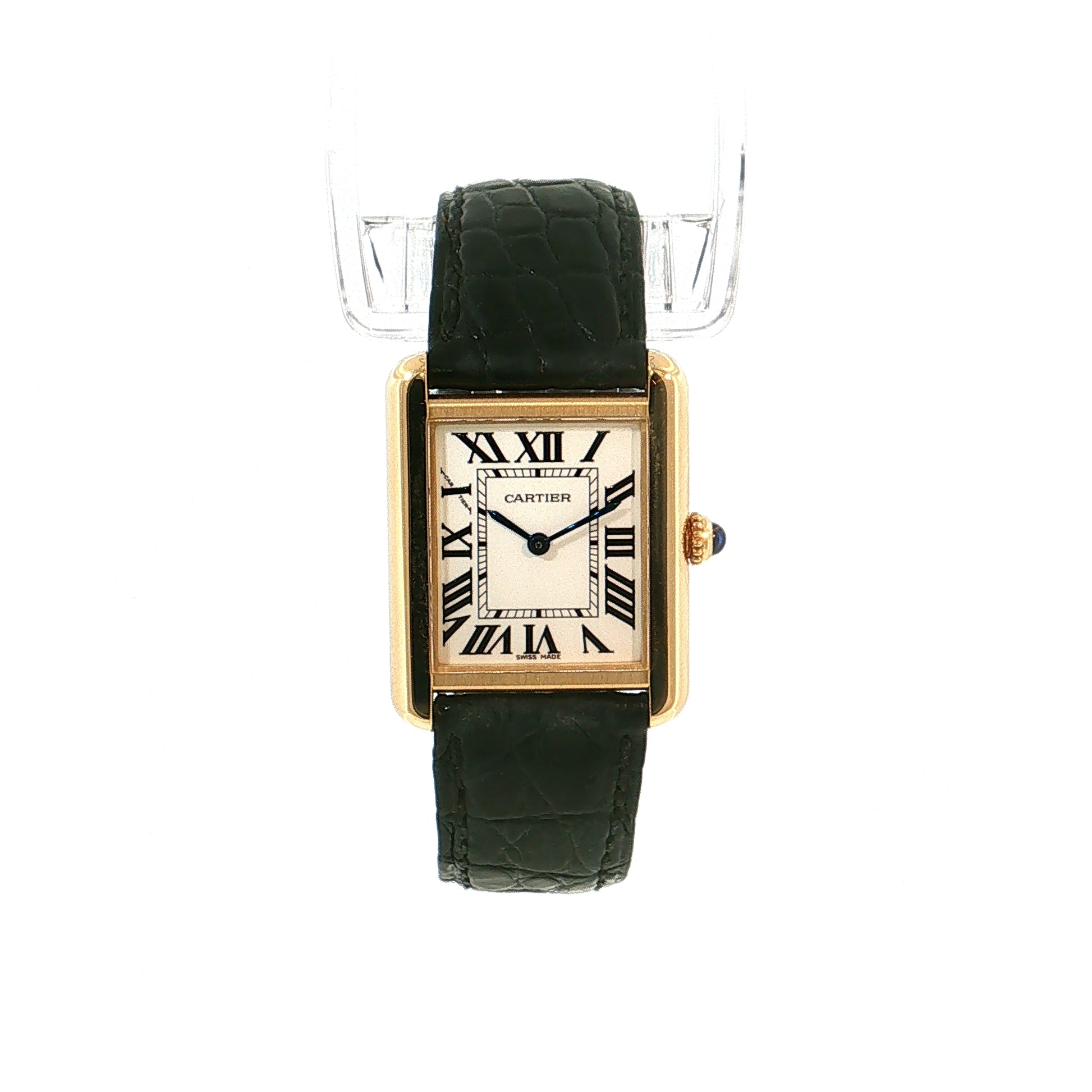 Cartier Tank Solo Medium 18k Gold Watch