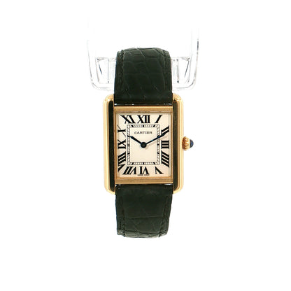 Cartier Tank Solo Medium 18k Gold Watch