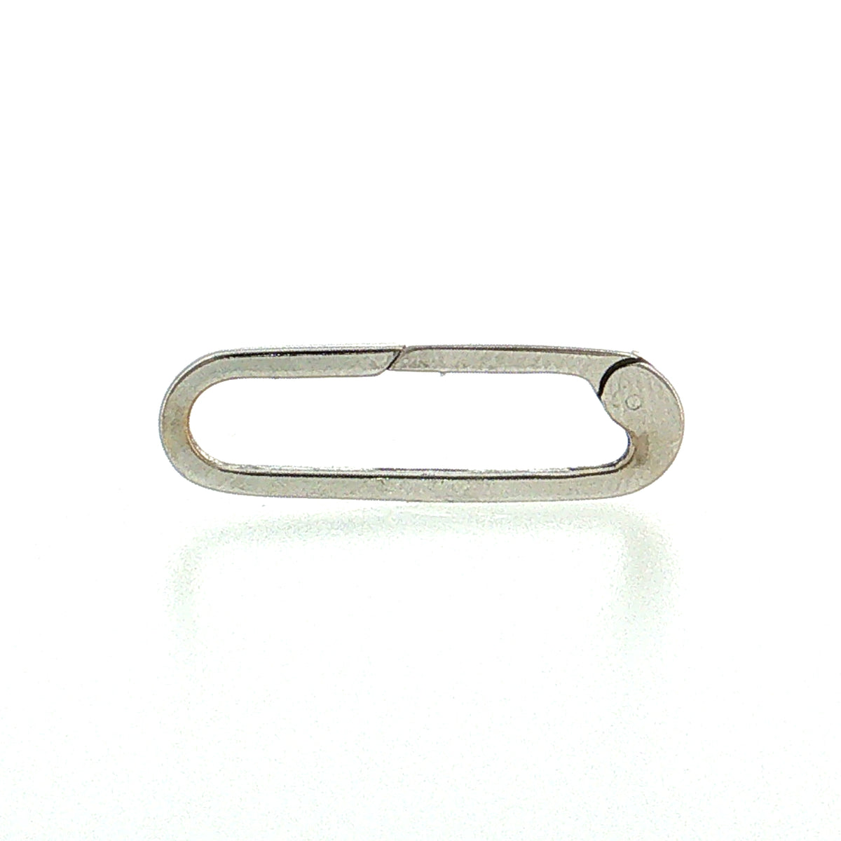 Charm Catcher Clasp Bracelet 14k White Gold