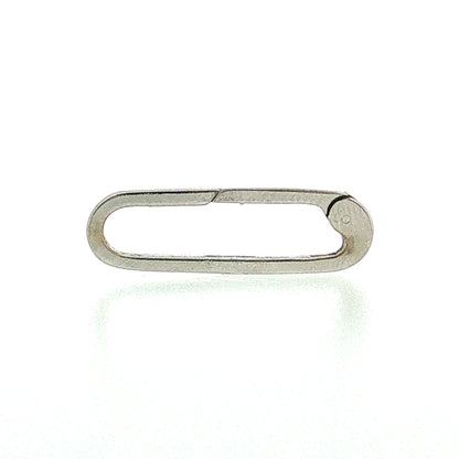 Charm Catcher Clasp Bracelet 14k White Gold