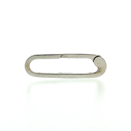 Charm Catcher Clasp Bracelet 14k White Gold