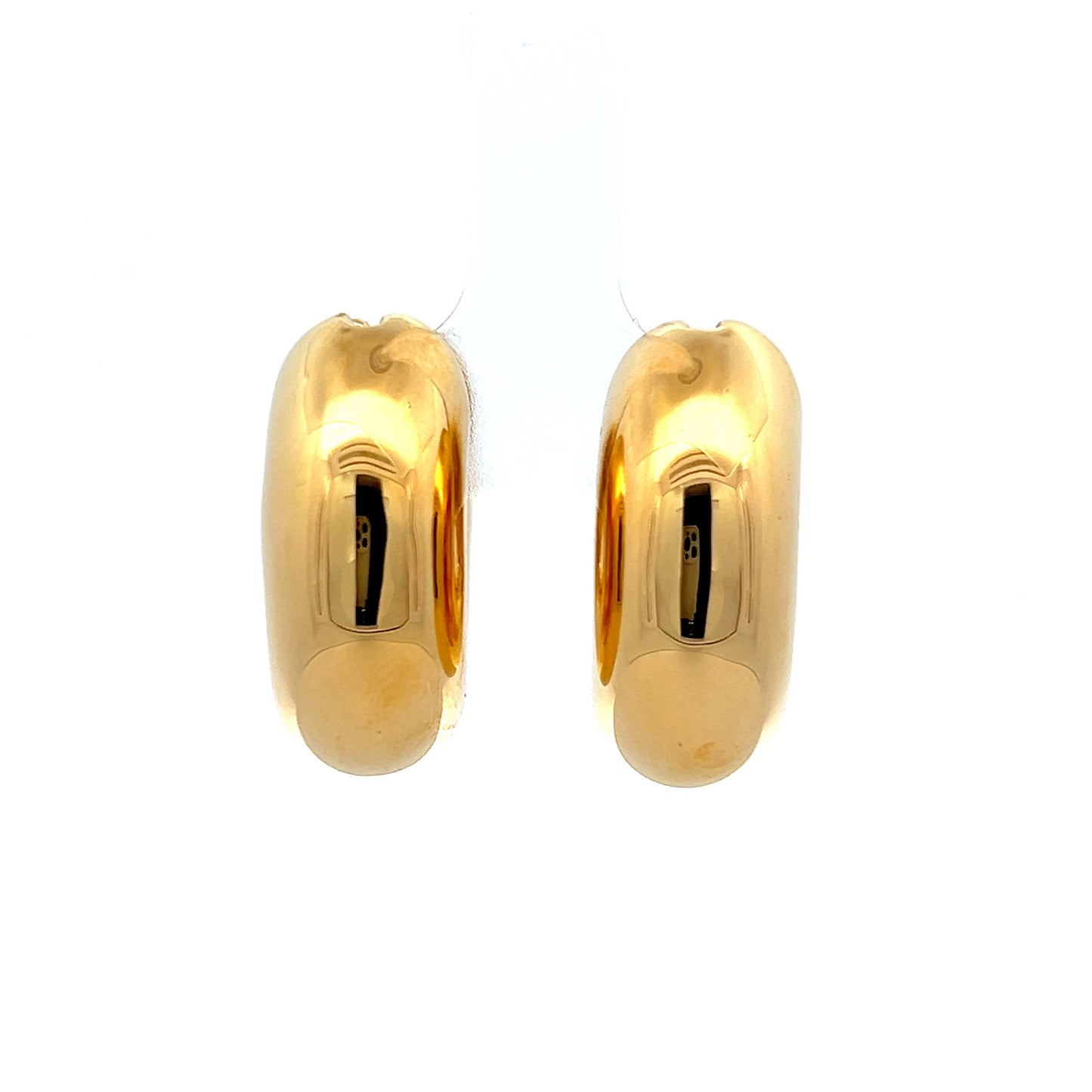 Chunky Bubble Hoop Earrings in 18k Yellow Gold