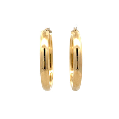 Classic Hoop Earrings in 14k Yellow Gold