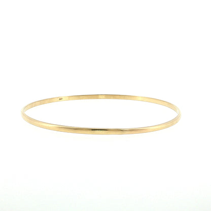 Classic Round Bangle Bracelet 14k Rose Gold