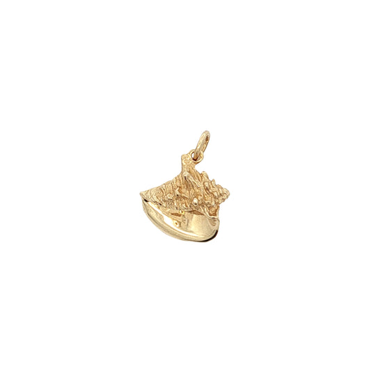 Conch Shell Charm in 14k Yellow Gold