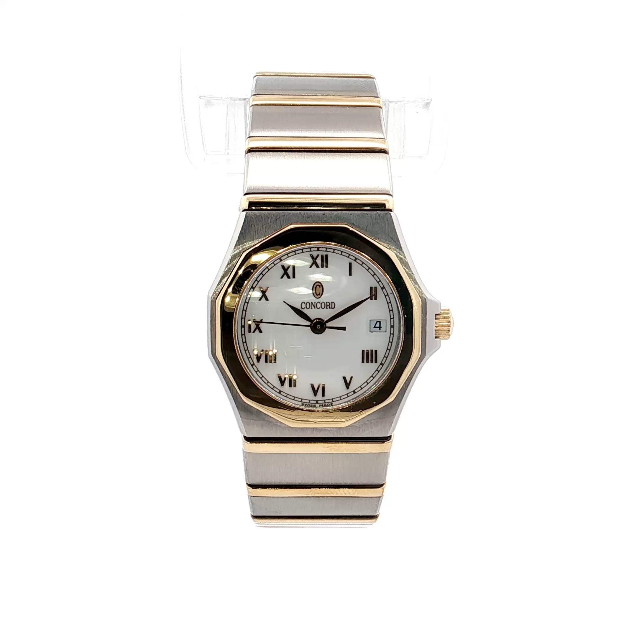 ★未使用品★ CONCORD MARINER ★ 18K ★コンコルド時計★ Concord Mariner Watch in Stainless Steel & 18k – Filigree Jewelers