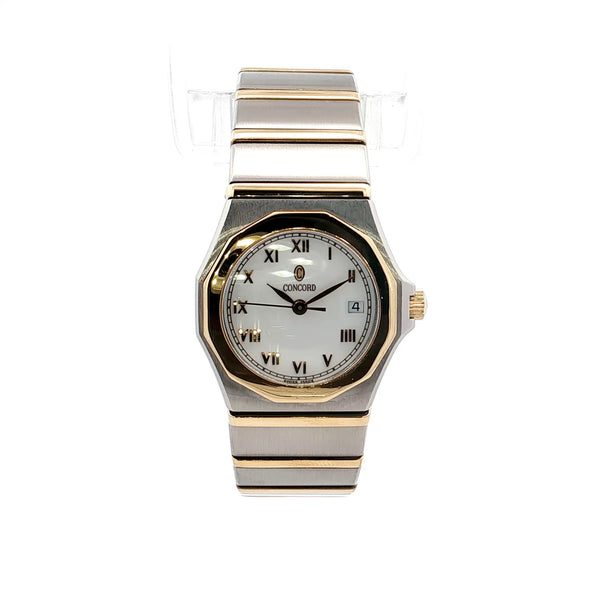 ★未使用品★ CONCORD MARINER ★ 18K ★コンコルド時計★ Concord Mariner Watch in Stainless Steel & 18k – Filigree Jewelers