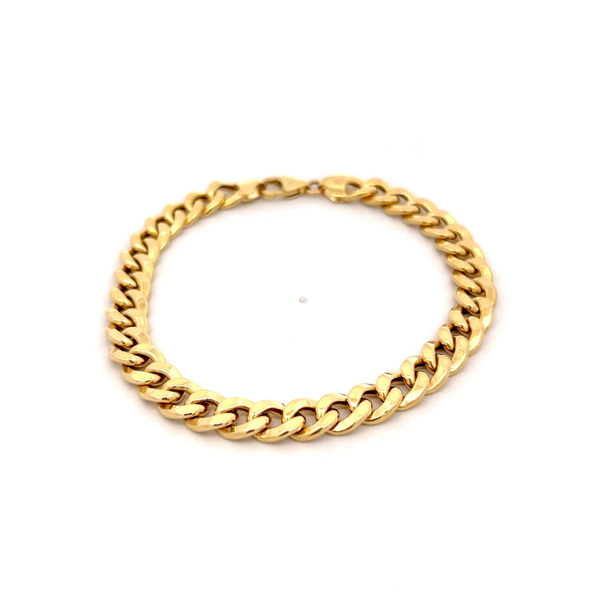 Curb Link Chain Bracelet 14k Yellow Gold
