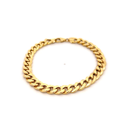 Curb Link Chain Bracelet 14k Yellow Gold