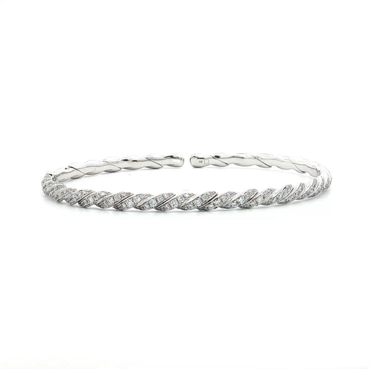  David Yurman Sculpted Cable Flex Bracelet 18k