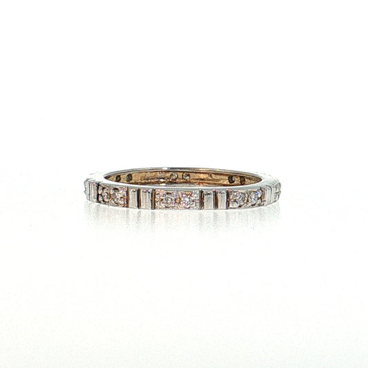 Diamond Eternity Wedding Band 18k White Gold