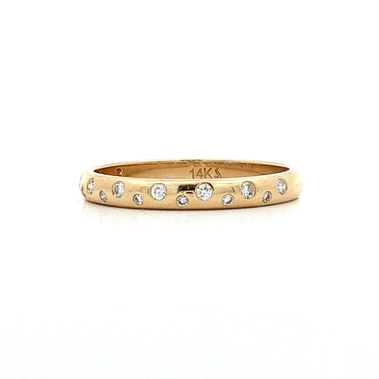 Diamond Stacking Band 14k Yellow Gold