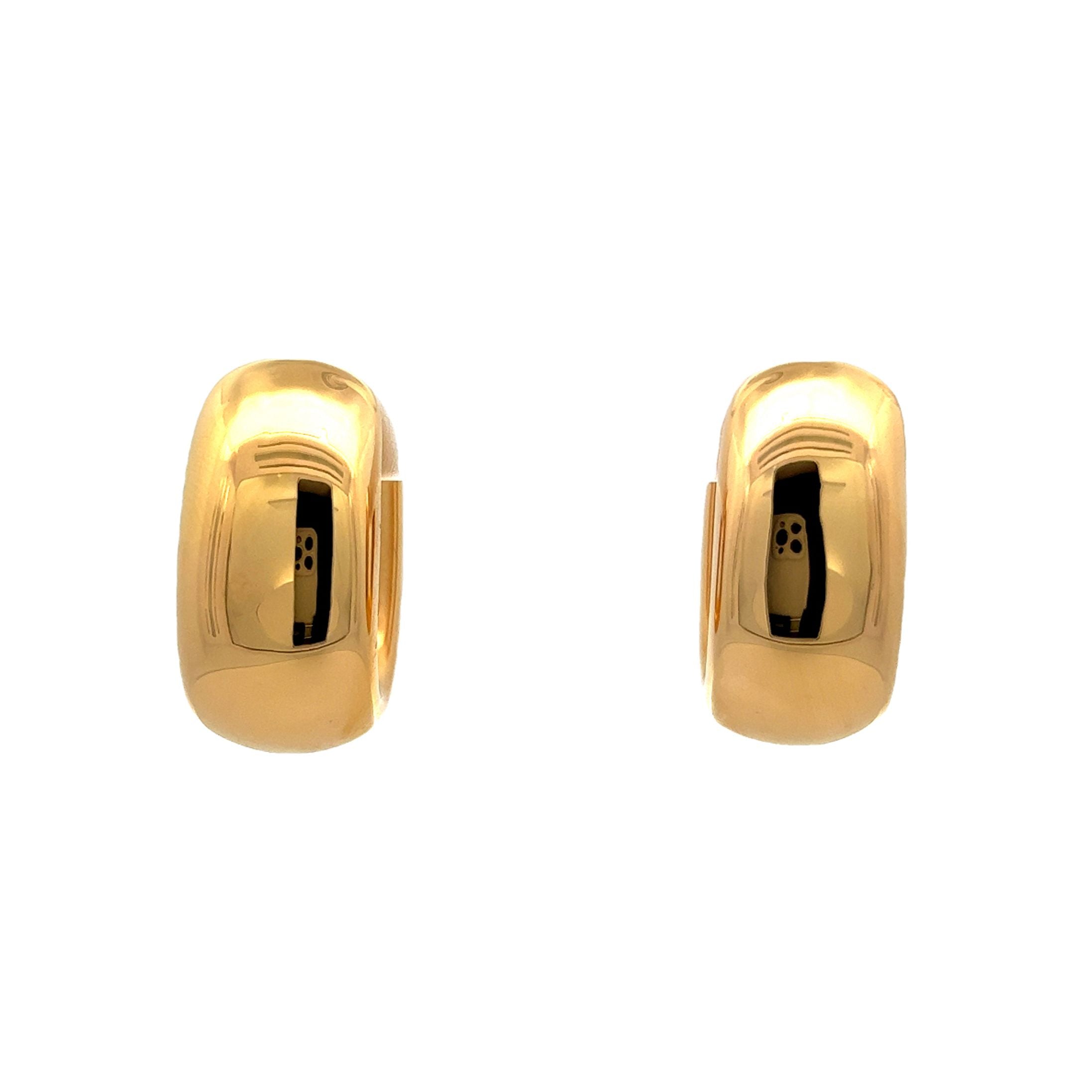 Large Chunky Oval Hoop Earrings - Stainless Steel, Silver or Gold Plated –  avantejewel.com