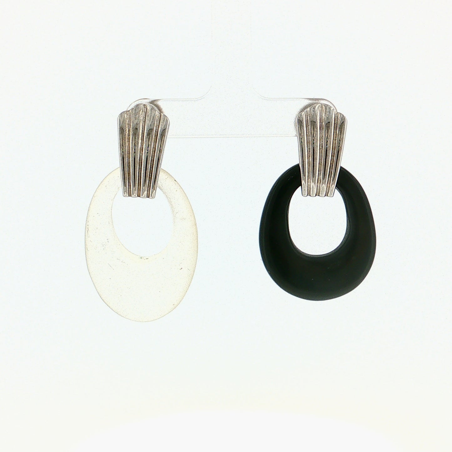 Eleanor Leftwich x Filigree Earrings Quartz Crystal & Black Onyx in 14k