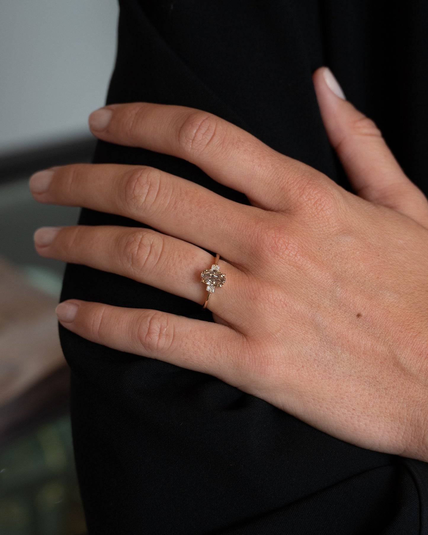 1.21 GIA Oval Step Cut Diamond Engagement Ring 14k