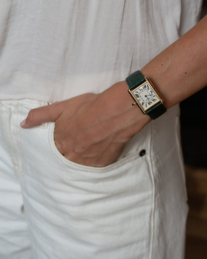 Cartier Tank Louis Watch 2441 18k Yellow Gold