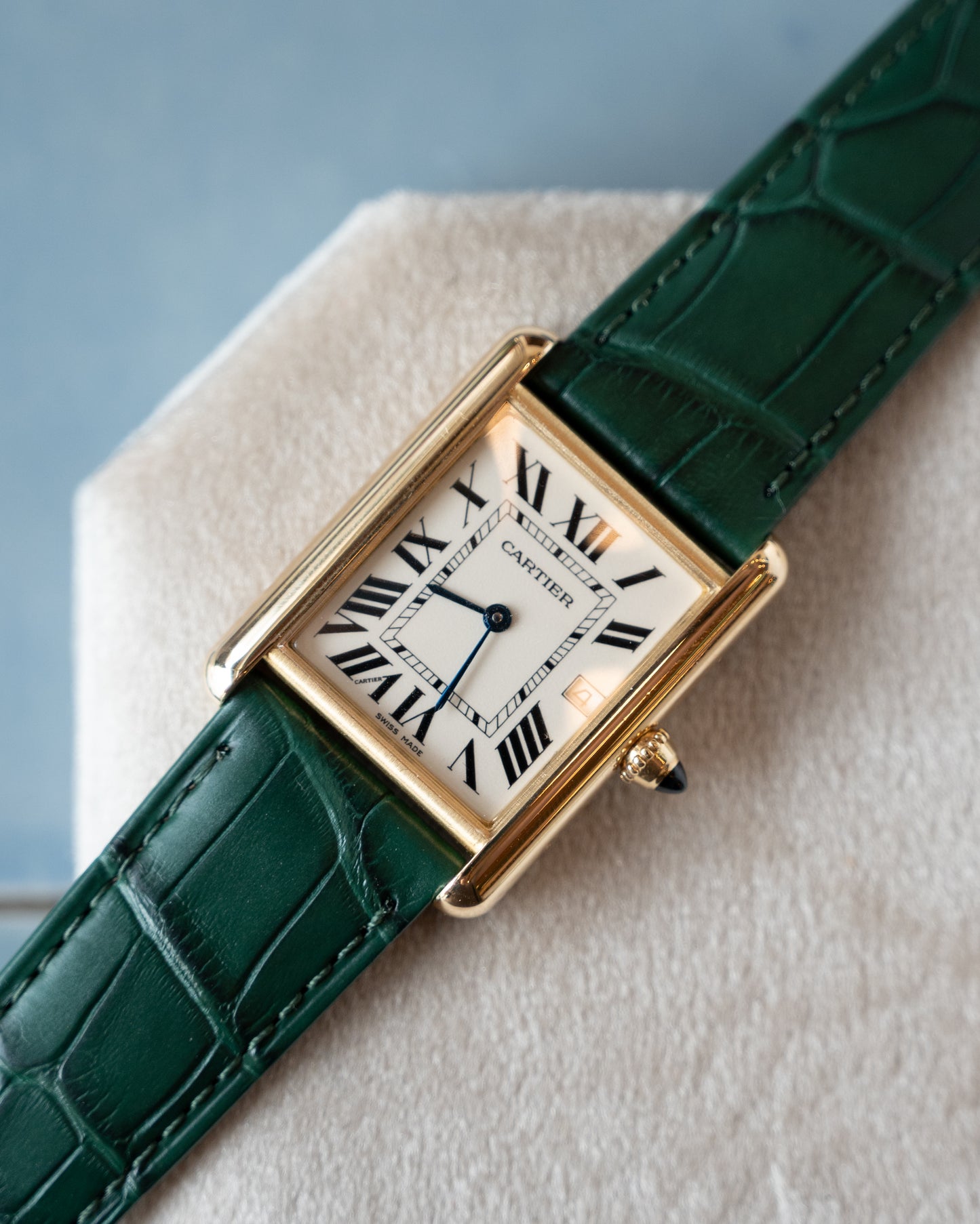 Cartier Tank Louis Watch 2441 18k Yellow Gold