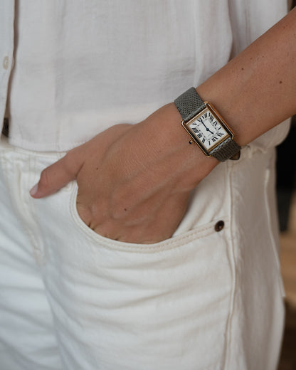 Cartier Tank Solo Medium 3168 18k Gold & Steel