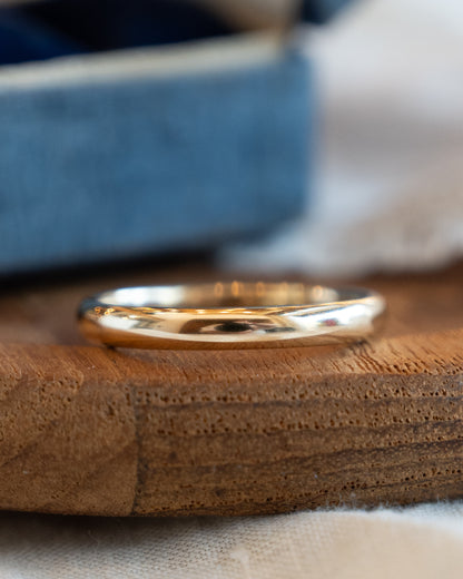 Vintage Mid-Century Men's Wedding Band 14k Yellow Gold