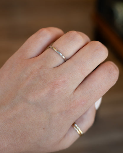 Antique Art Deco Orange Blossom Wedding Band 18k