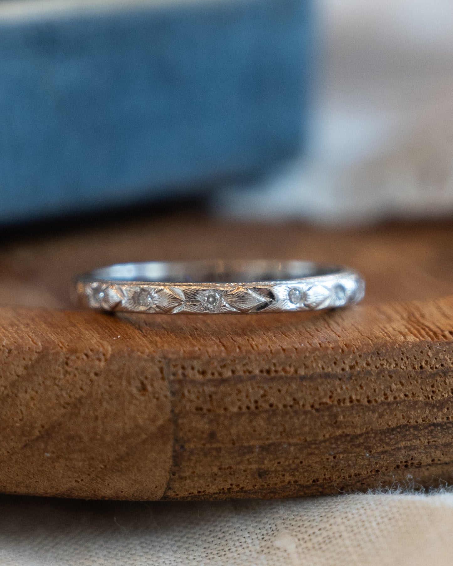 Antique Art Deco Diamond Eternity Band Platinum