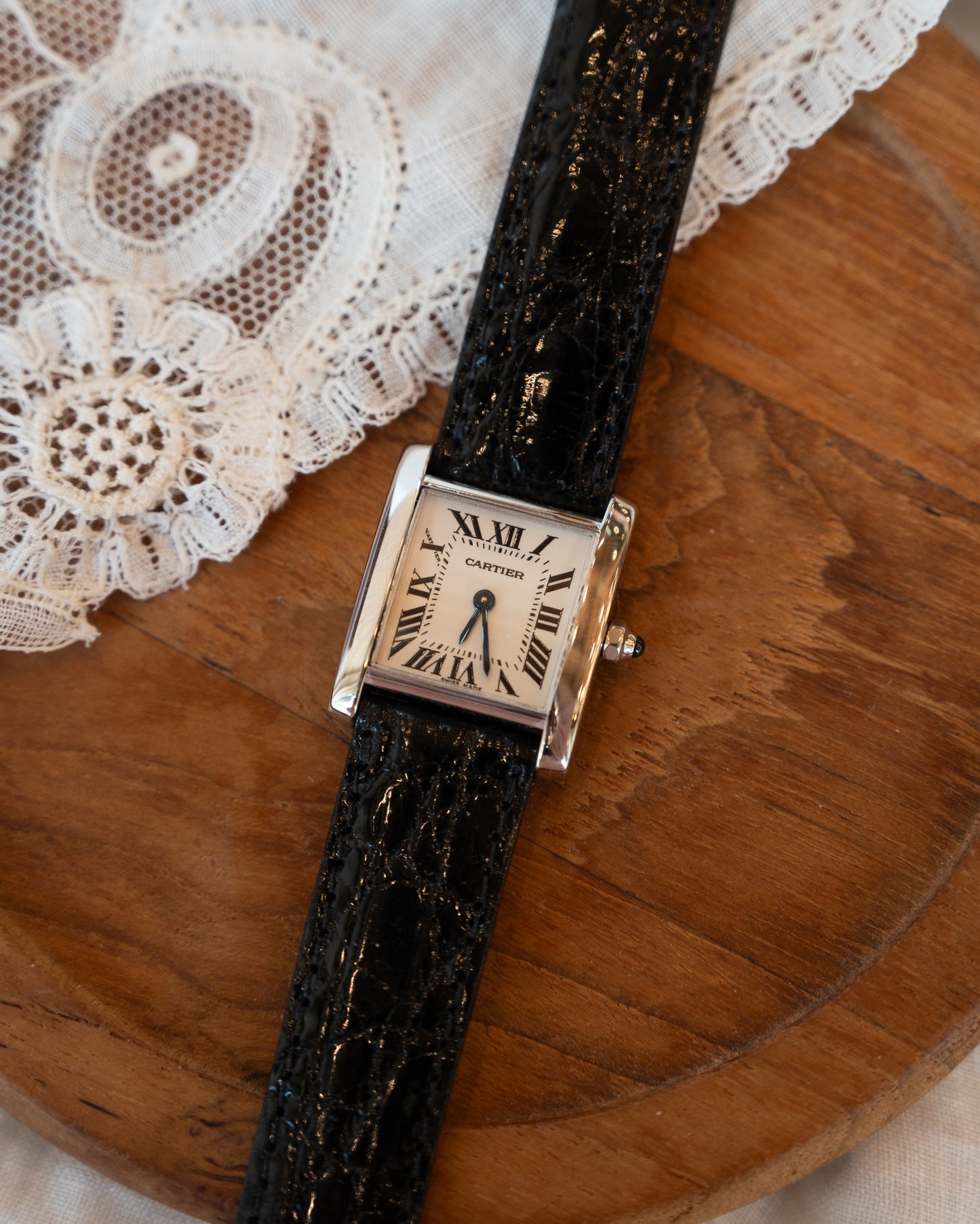 Cartier Tank Francaise Small 18k White Gold