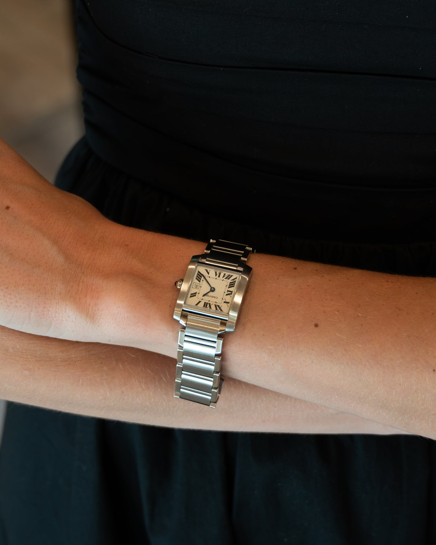 Cartier Tank Francaise Stainless Steel Watch