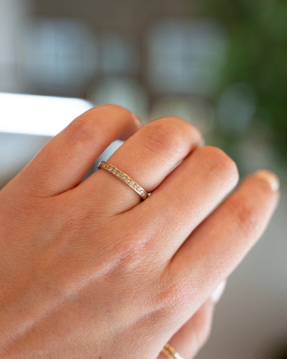1.08 Diamond Eternity Wedding Band 14k Yellow Gold