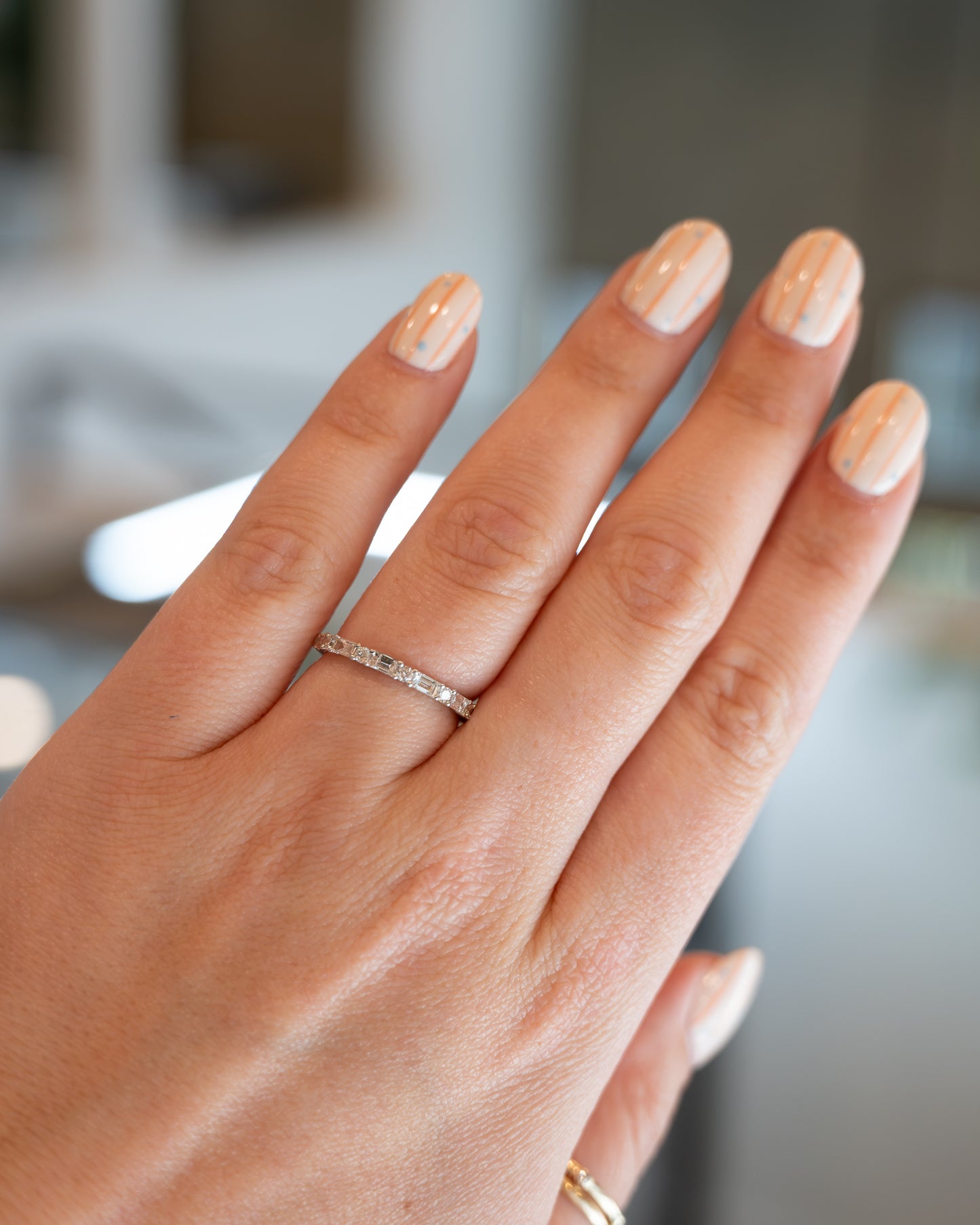 .61 Diamond Half-Eternity Wedding Band 14k White Gold