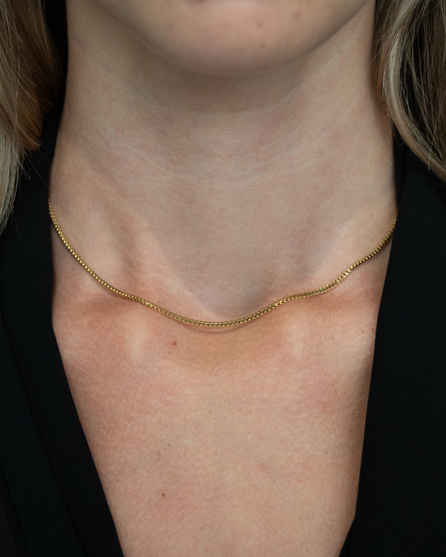 16" Snake Chain Necklace 14k Yellow Gold