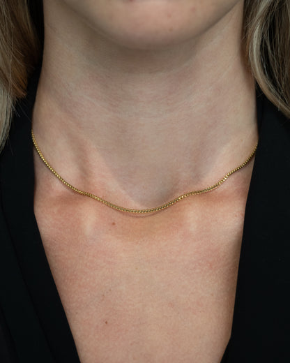 16" Snake Chain Necklace 14k Yellow Gold