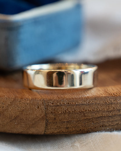 Vintage 1950's Men's Wedding Band 14k Yellow Gold